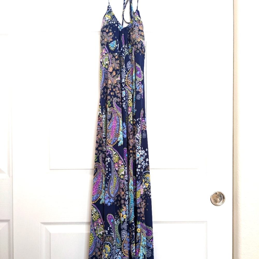 Paisley halter dress
